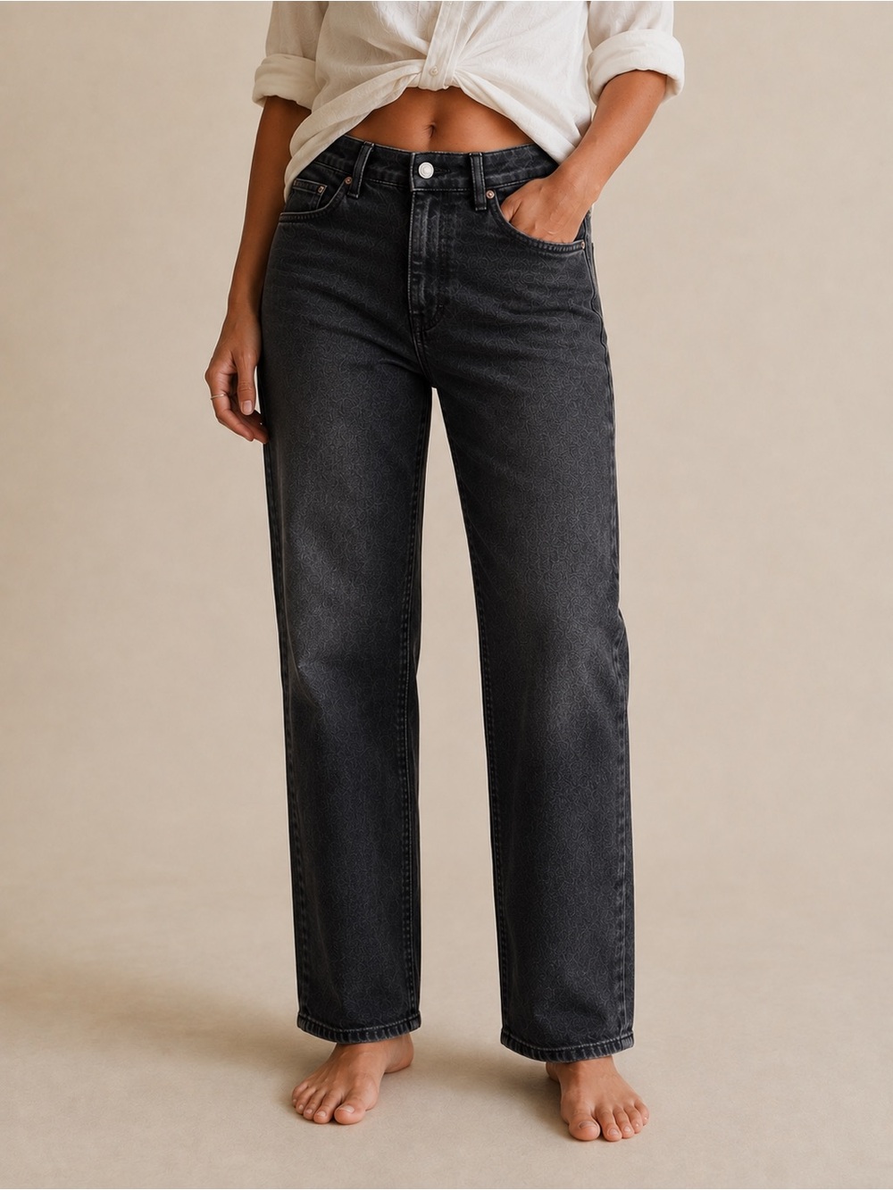 FRAME Le High Straight Jeans - Size 28